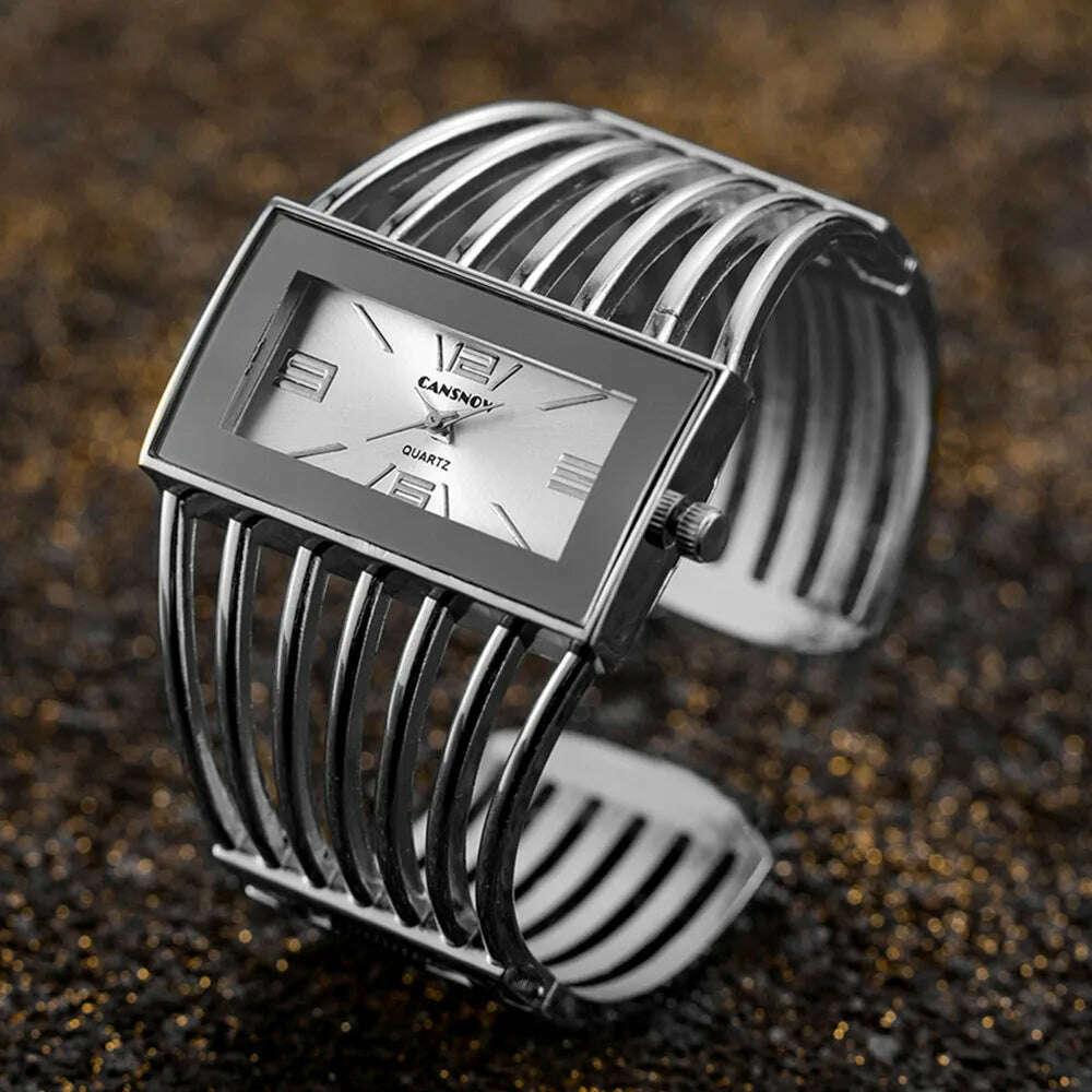 Women&#39;s Watches New Luxury Bangle Steel Bracelet Fashion Rectangle Small Dial Ladies Quartz Wristwatches Clock Relogio Feminino