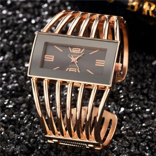 Women&#39;s Watches New Luxury Bangle Steel Bracelet Fashion Rectangle Small Dial Ladies Quartz Wristwatches Clock Relogio Feminino