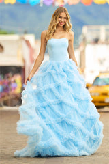 Wonderful Waltz Strapless Maxi Dress