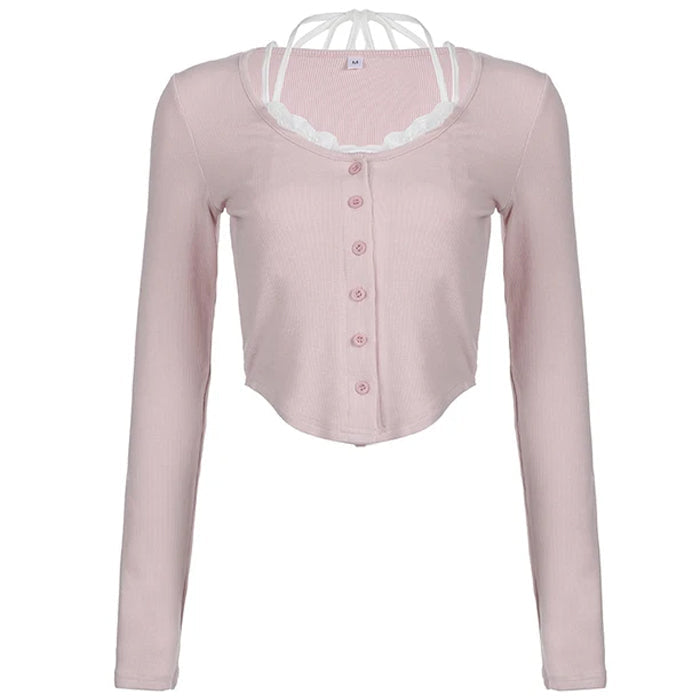 2000's Baby Layered Pink Top